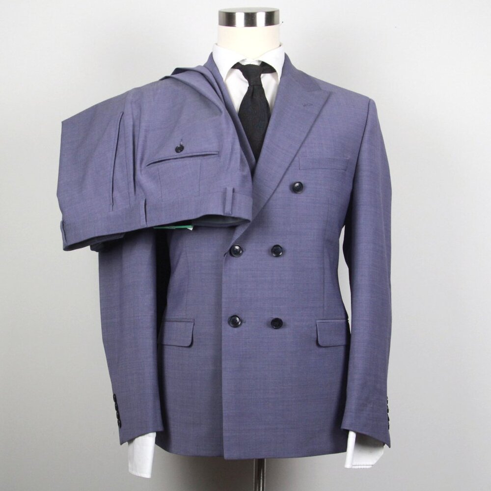 Bar III Purple Double-Breasted Suit